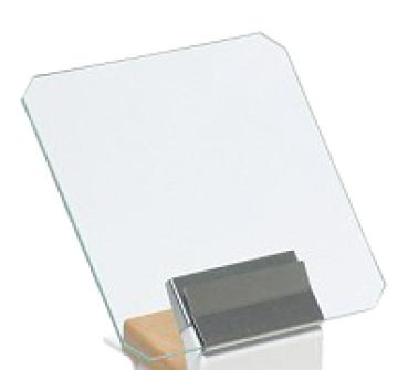 Glass protection screen with holder